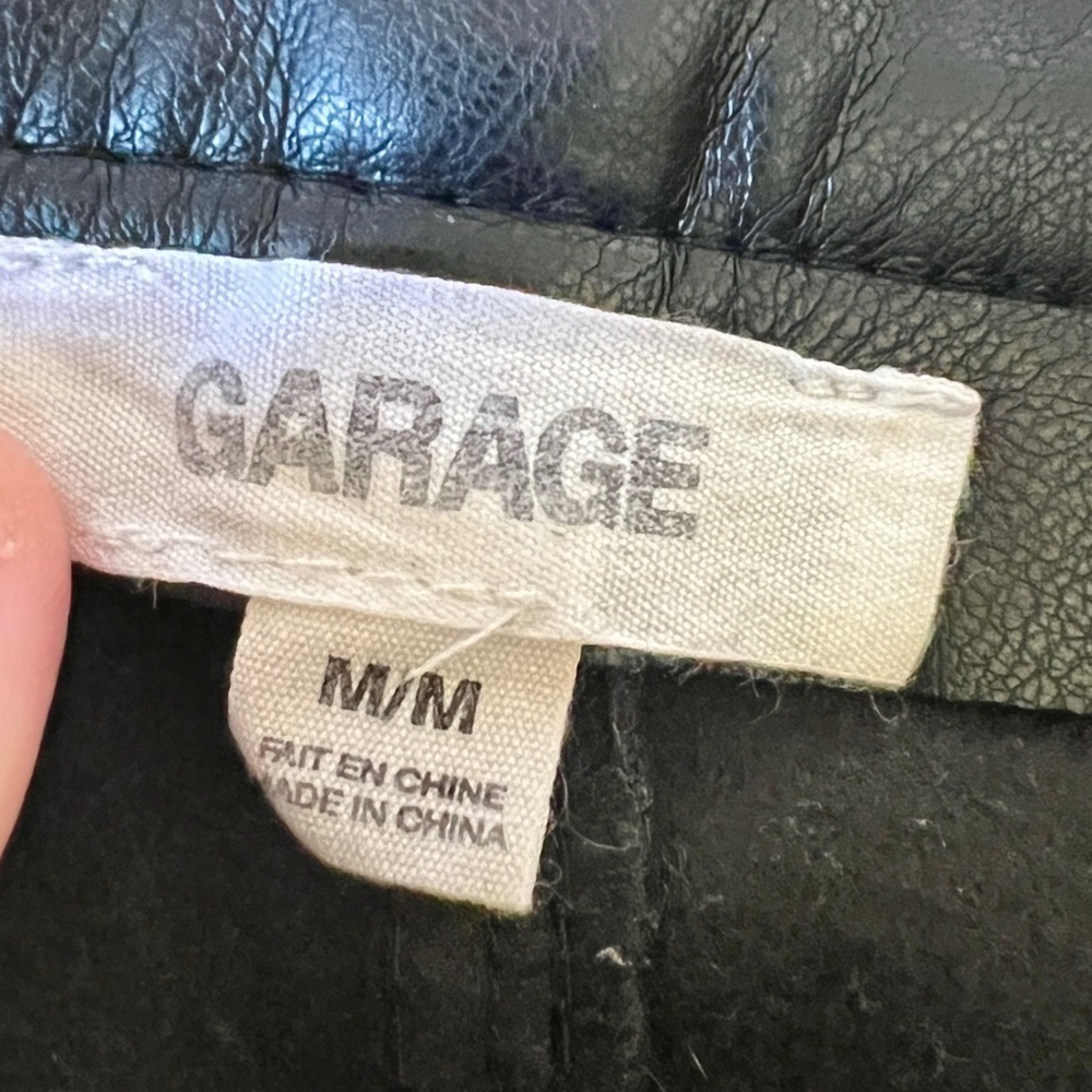 GARAGE Wide Leg Vegan Leather Pants - Medium (29") - Picture 9 of 11